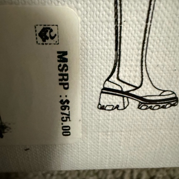 GANNI Black Chunky Knee High Boots Size 41 NEW $675 Retail Platform Lug Sole - Picture 9 of 16